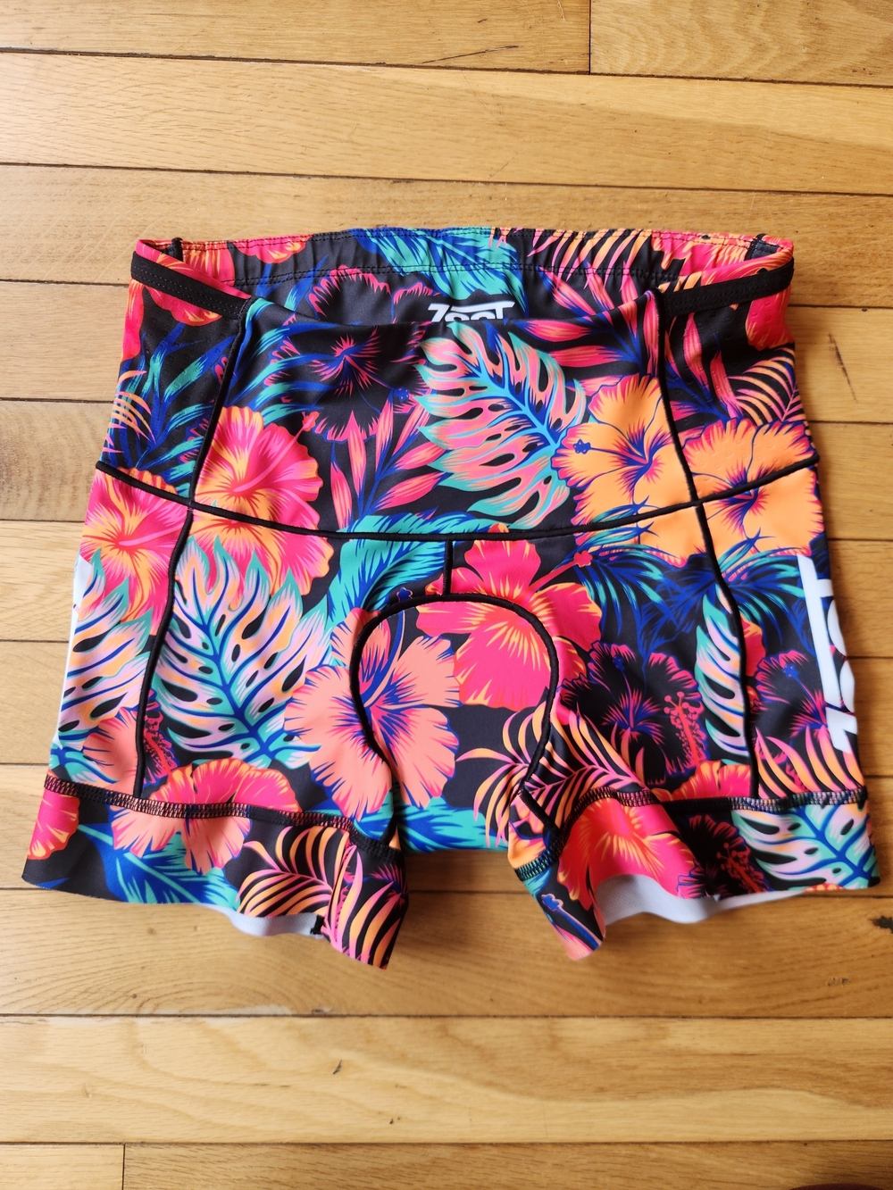 Zoot Hawaii Women's Tri Cycle Shorts Padded Cycling Triathlon Bike, Medium